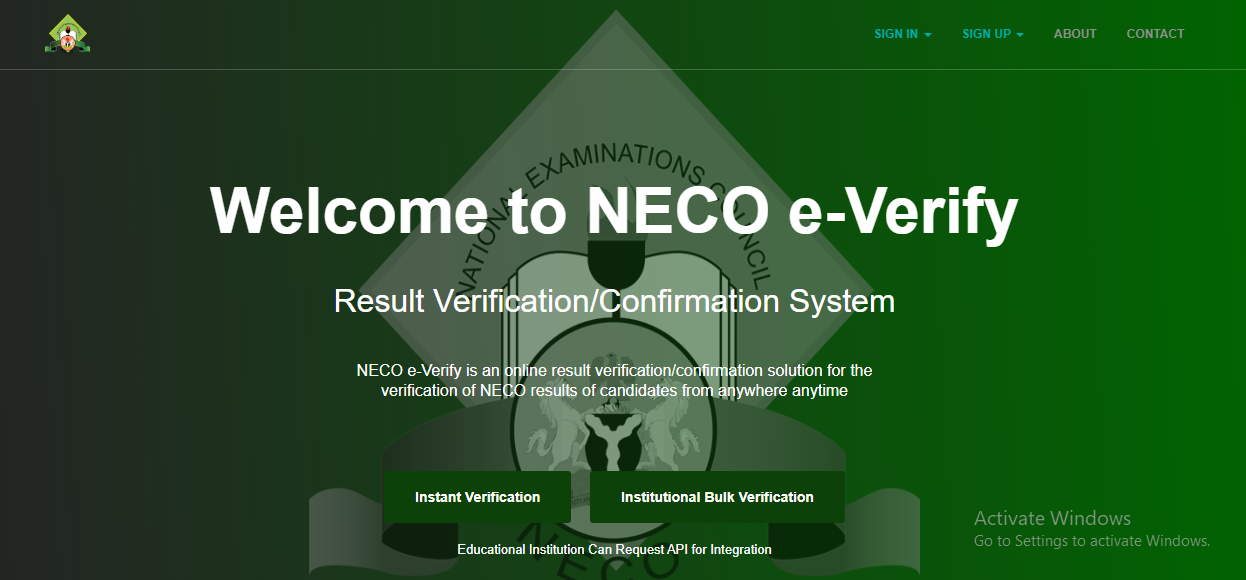 How to verify NECO results online.