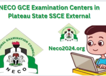 NECO GCE Examination Centers in Plateau