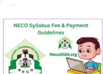 NECO Syllabus Fee & Payment Guidelines