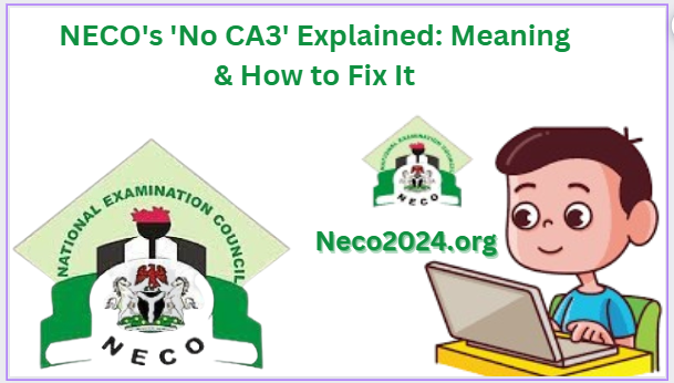 NECO's 'No CA3' Explained